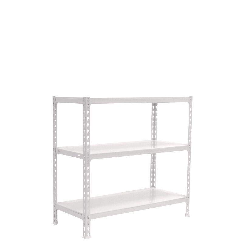 SimonRack Rayonnage métallique, 1000x900x400 mm, 3 niveaux, tablette métallique, 180 kg au point de flexion, Blanc – Simonclick – métal 8425437085062 - Image 1