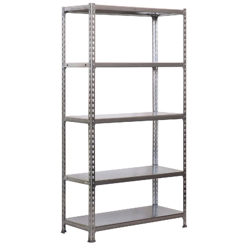 SimonRack Rayonnage métallique, 1800x800x400 mm, 5 niveaux, tablette métallique, 180 kg au point de flexion, Gris – Simonclick – métal 8435104943205 - Image 1