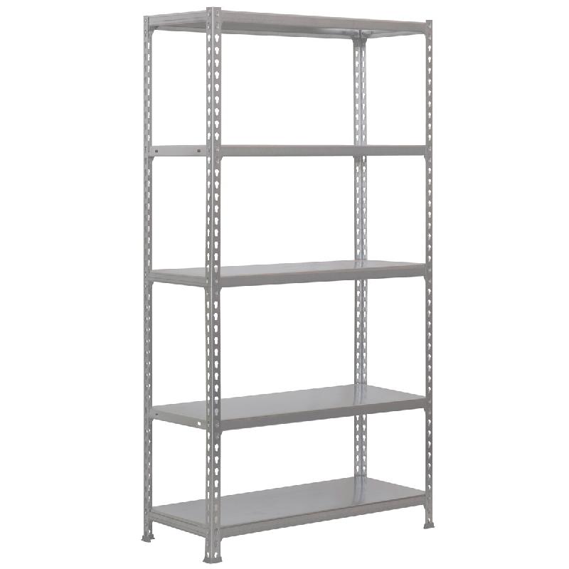SimonRack Rayonnage métallique, 1800x900x500 mm, 5 niveaux, tablette métallique, 180 kg au point de flexion, Gris – Simonclick – métal 8435104990186 - Image 1