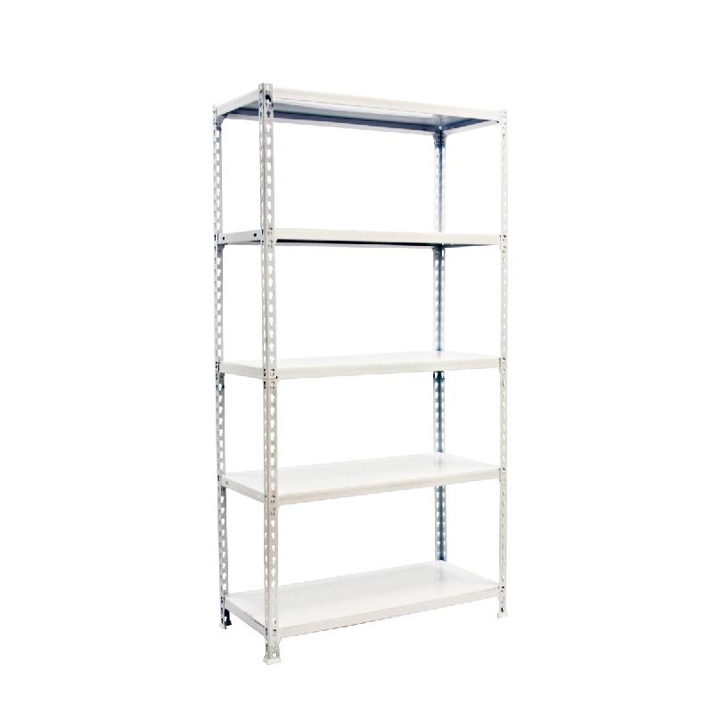 SimonRack Rayonnage métallique, 2000x1000x300 mm, 5 niveaux, tablette métallique, 180 kg au point de flexion, housse incluse, Blanc – Simonclick – m - Image 1