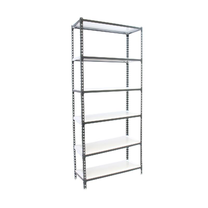 SimonRack Rayonnage métallique, 2500x1000x400 mm, 6 niveaux, tablette métallique, 180 kg au point de flexion, Antracite/Blanc – Simonclick – métal - Image 1