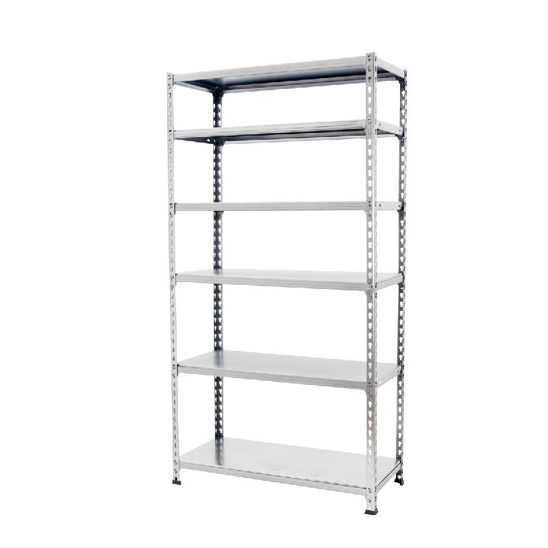 SimonRack Rayonnage métallique, 2500x1100x300 mm, 6 niveaux, tablette métallique, 200 kg au point de flexion, Galvanisé – Simonclick – métal 84351 - Image 1