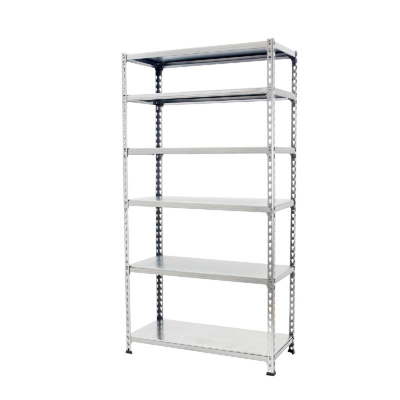 SimonRack Rayonnage métallique, 2500x1200x400 mm, 6 niveaux, tablette métallique, 200 kg au point de flexion, Galvanisé – Simonclick – métal 84254 - Image 1