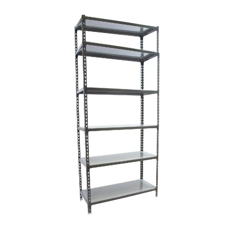 SimonRack Rayonnage métallique, 2500x800x500 mm, 6 niveaux, tablette métallique, 180 kg au point de flexion, Antracite/Galvanisé – Simonclick – mé - Image 1