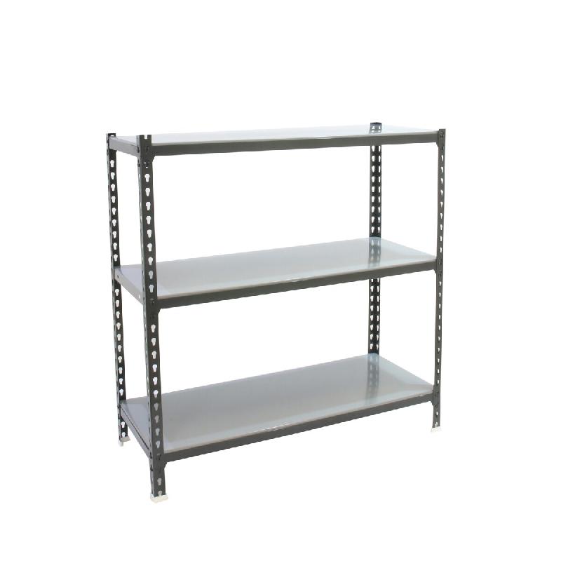 SimonRack Rayonnage métallique, 900x1000x300 mm, 3 niveaux, tablette métallique, 180 kg au point de flexion, Antracite/Galvanisé – Simonclick – mé - Image 1