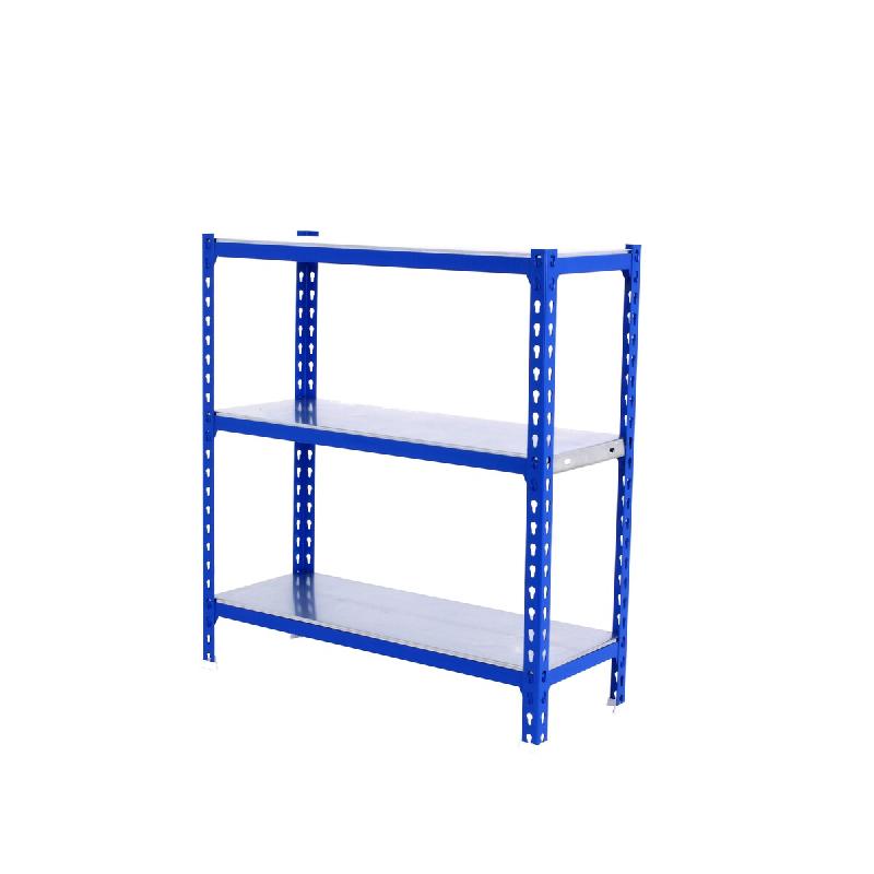 SimonRack Rayonnage métallique, 900x1000x300 mm, 3 niveaux, tablette métallique, 180 kg au point de flexion, Bleu/Galvanisé – Simonclick – métal 8 - Image 1