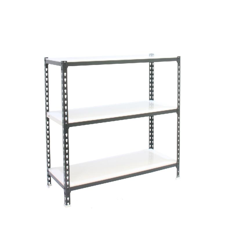 SimonRack Rayonnage métallique, 900x1000x400 mm, 3 niveaux, tablette métallique, 180 kg au point de flexion, Antracite/Blanc – Simonclick – métal 8 - Image 1