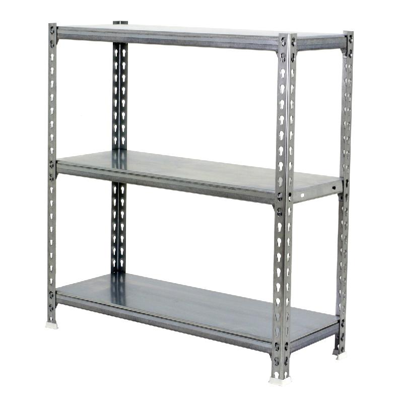 SimonRack Rayonnage métallique, 900x1000x500 mm, 3 niveaux, tablette métallique, 180 kg au point de flexion, Galvanisé – Simonclick – métal 843510 - Image 1