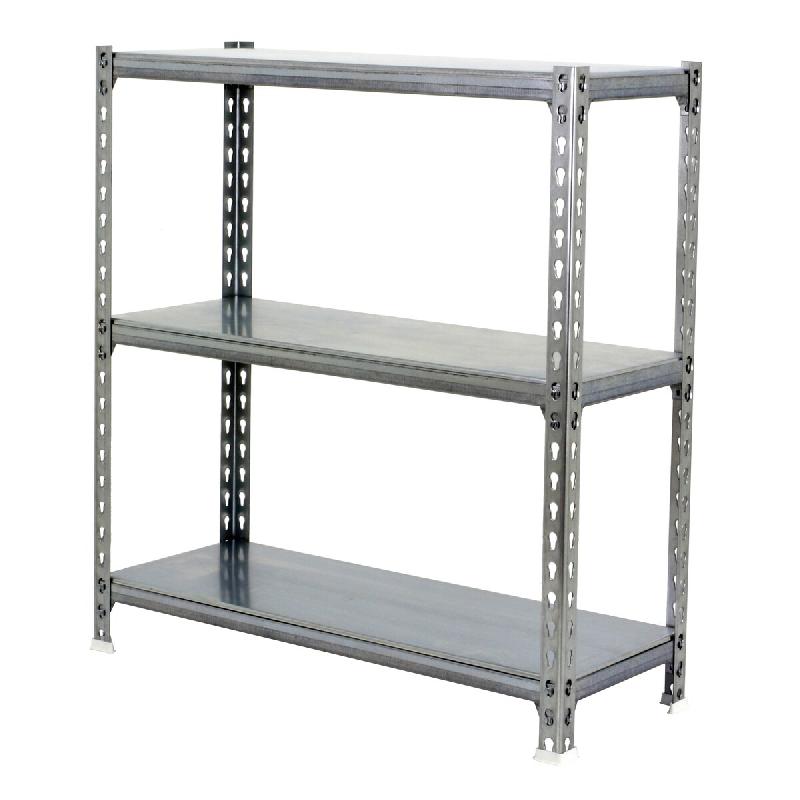 SimonRack Rayonnage métallique, 900x1100x500 mm, 3 niveaux, tablette métallique, 200 kg au point de flexion, Galvanisé – Simonclick – métal 843510 - Image 1
