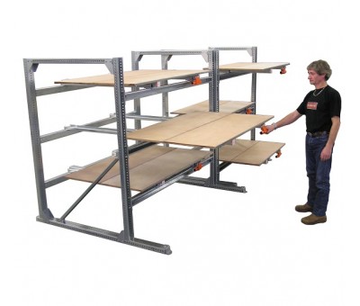 Tiroir de rayonnage sur mesure STOCK3P – Plateau bois ou acier galvanisé – Jusqu&rsquo;à 1000 kg – Largeur 500 à 2500 mm 3