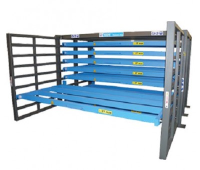 Rack à tiroir stockeur de tôles REMO&rsquo;TOL – 6 ou 8 plateaux – pour tôles 1500 x 3000 mm - Image 2
