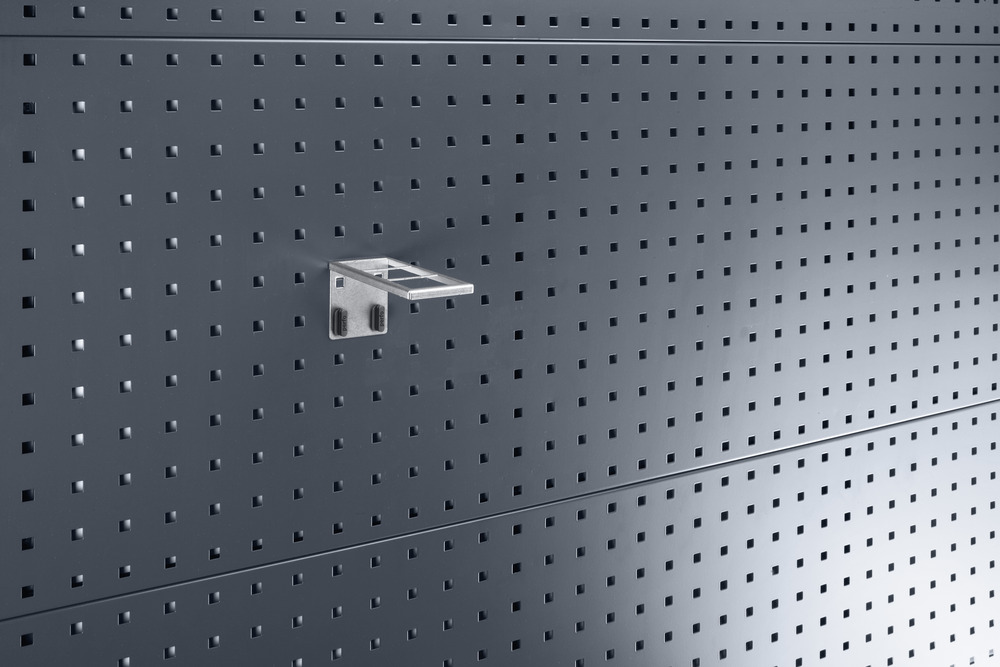 14022009 – Support combine haut pour panneaux perfo, acier galvanisé 60x153x70 mm 2