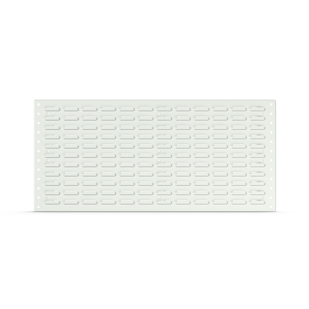 Panneau à bacs 1.0 m horizontal – Acier revêtu poudre RAL 7035 – 991x19x457 mm - Image 1
