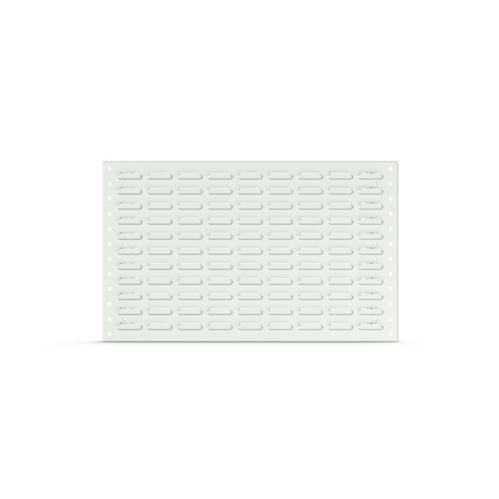 Panneau à bacs horizontal mural en acier – 750x19x457 mm – RAL 7035 – 14025399.16 - Image 1