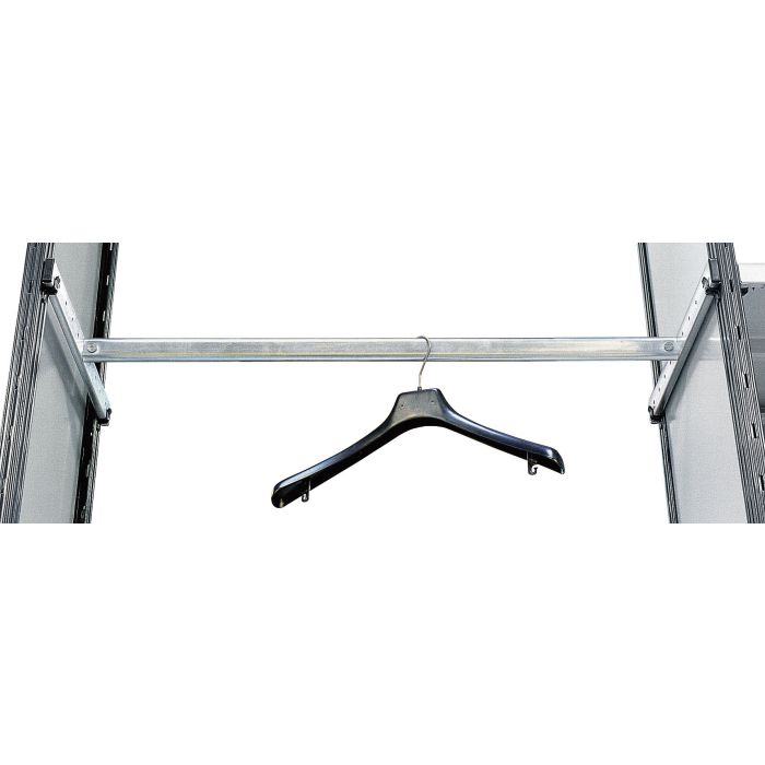 Porte-cintre réglable Universel L.1170 x P.500 mm avec 4 crochets – rayonnage peint galvanisé 1