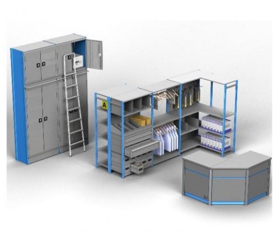 Rayonnage métallique universel polyvalent ST 30 – Système de rangement professionnel pour entrepôt, industrie et commerce 1