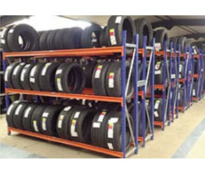 Rack à pneumatiques PAILLET – Rayonnage mi-lourd pour stockage dense de pneus – Charge jusqu&rsquo;à 1525 kg 1