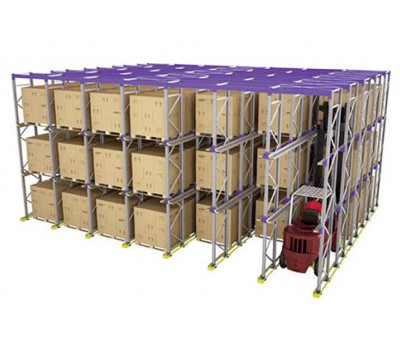 Rayonnage à palettes ST72A – stockage par accumulation simple pour palettier industriel - Image 1