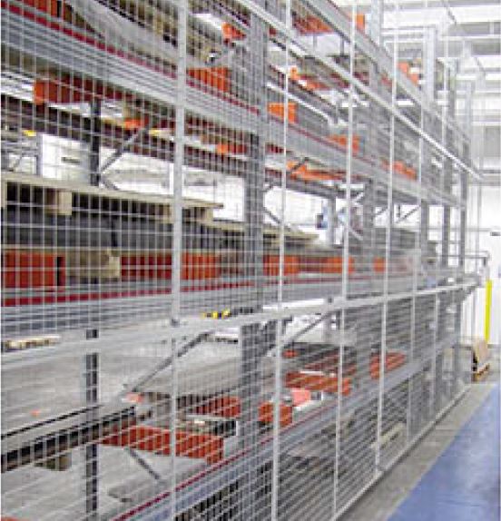 Grille de protection antichute pour rayonnages et racks industriels – Sécurité entrepôt 3