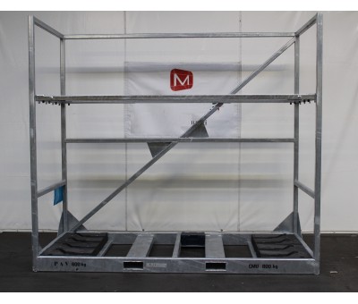 Praticable mécanosoudé pour faces avant d&rsquo;autobus – Rack de stockage mobile – Capacité 400 kg – Dimensions 2806x1203x2500 mm 1