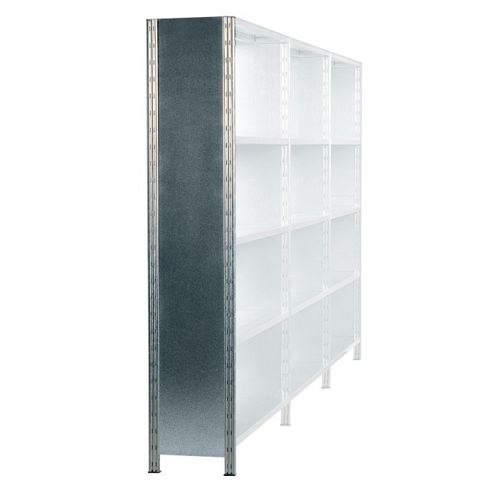 Echelle tôlée de rayonnage Galvatop – H.1000 mm x P.500 mm 1