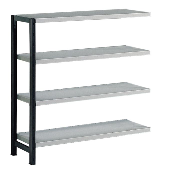 Kit comptoir suivant rayonnage Universel peint claire-voie – H.1000 x L.1000 x P.300 mm – 4 tablettes réglables 1
