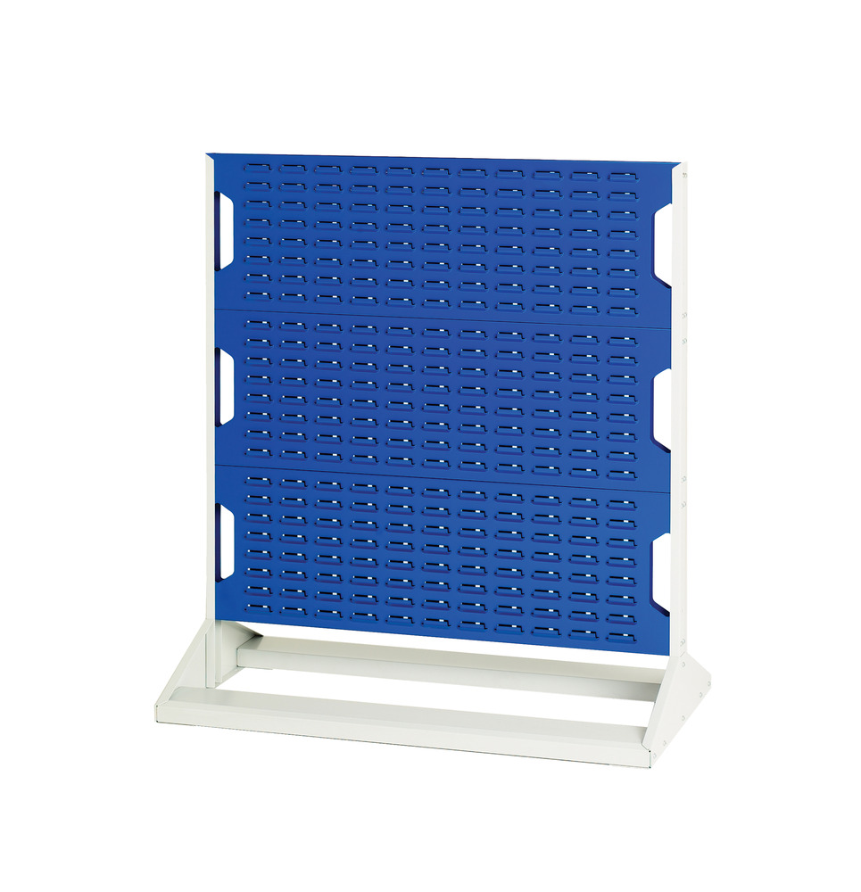 Rack à Bacs Fixe Double Face 16917120.11V – 6 panneaux – 1000x550x1125 mm – Acier revêtu poudre RAL 7035/5010 - Image 1