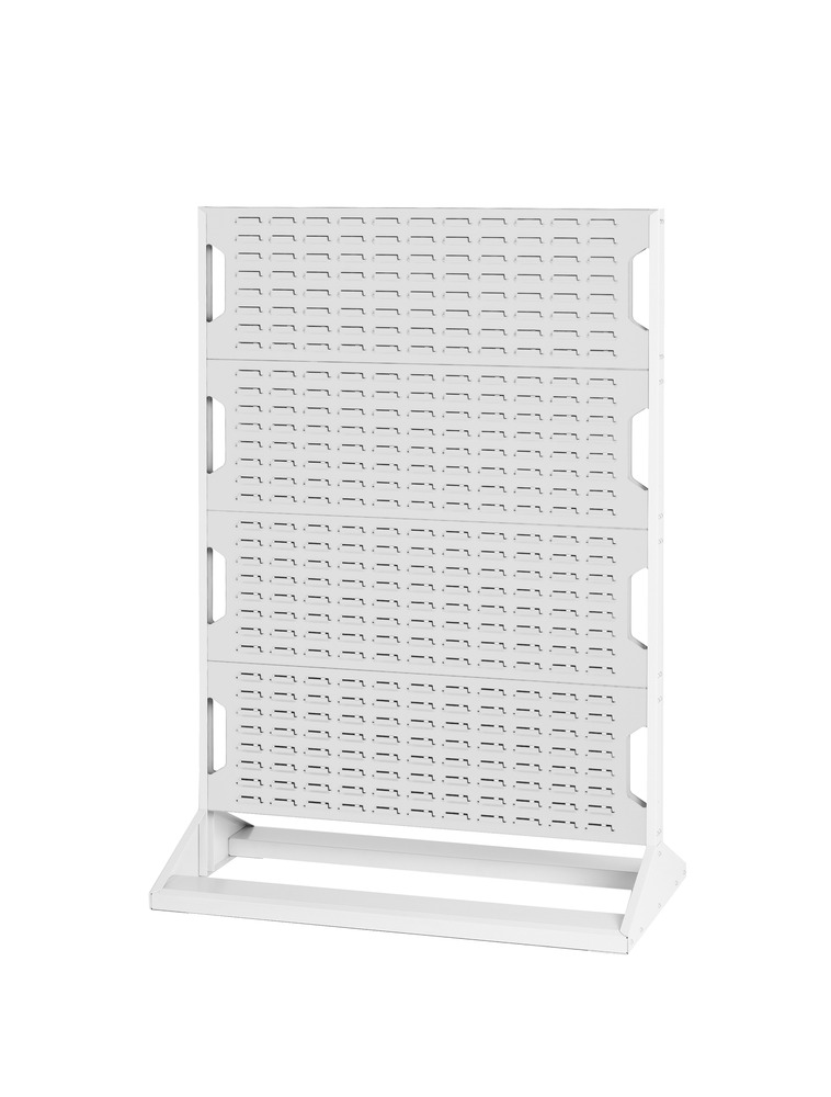 Rack à bacs fixe double face 16917121.16V – 8 panneaux – 1000x550x1450 mm – RAL 7035 - Image 1
