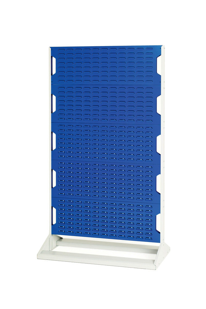Rack à Bacs Fixe Double Face – 10 Panneaux – 1000x550x1775 mm – Acier – RAL 7035/5010 1
