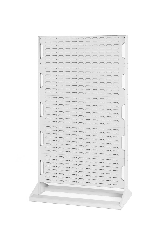 Rack à bacs fixe double face 16917122 – 10 panneaux, acier, 1000x550x1775 mm, RAL 7035 - Image 1