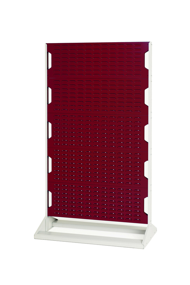 Rack à Bacs Fixe Double Face – 10 Panneaux – 1000x550x1775 mm – RAL 7035 / RAL 3004 1