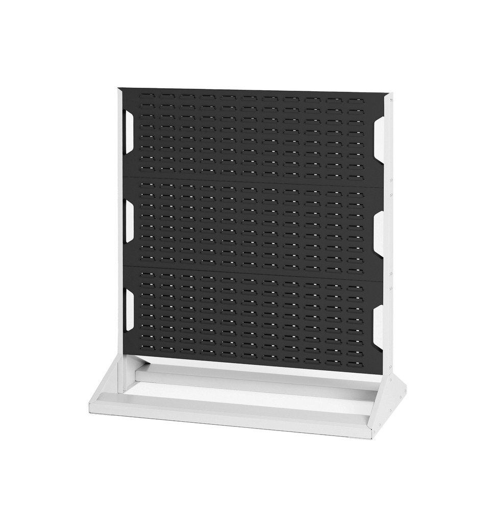 Rack à Bacs Fixe Simple Face avec 3 Panneaux – Acier – 1000x550x1125 mm - Image 1