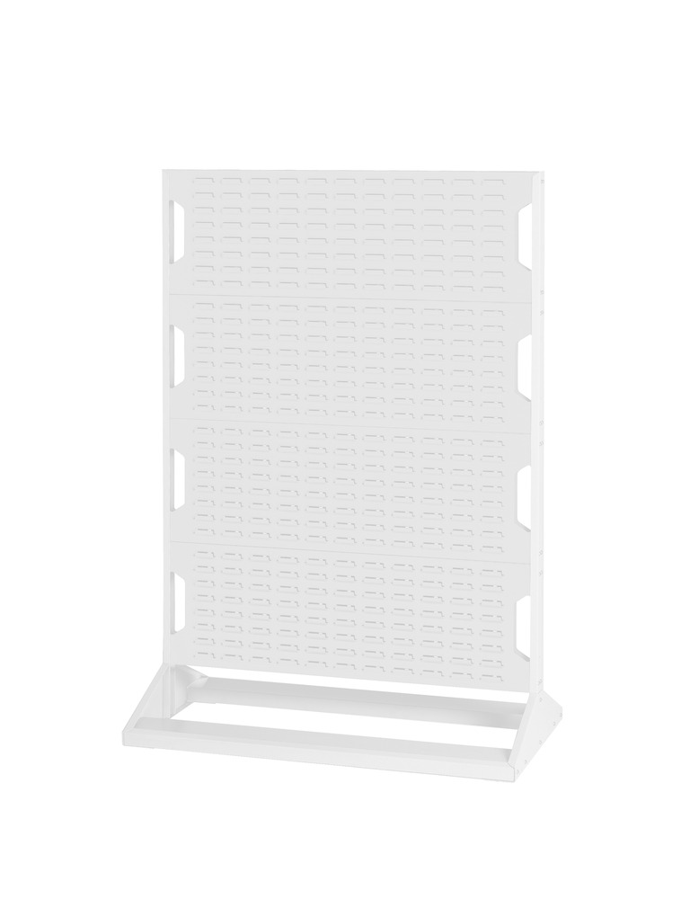 Rack à Bacs Fixe Simple Face – 4 Panneaux – 1000x550x1450 mm – Acier – RAL 7035 – Réf. 16917126.16V 1