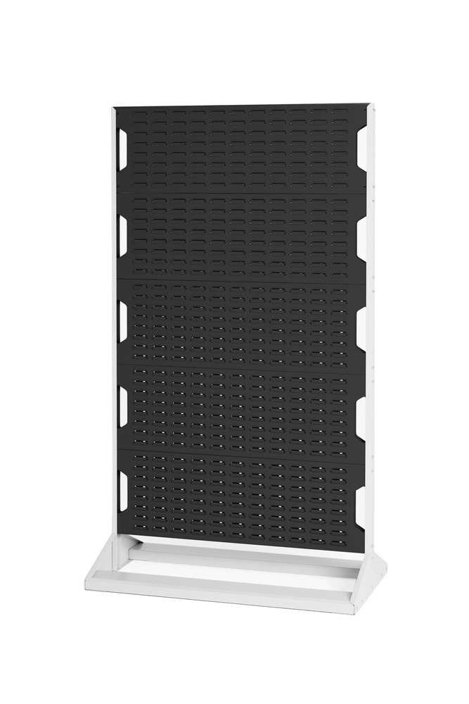 Rack à Bacs Fixe Simple Face – 5 Panneaux – 1000x550x1775 mm – Acier – RAL 7035/7016 – Réf. 16917127.19V 1