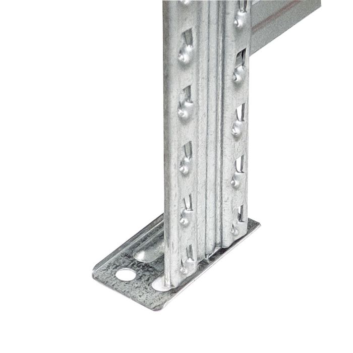 Pied métallique pour échelle de rayonnage GALVASTAR – 2 par échelle, L. 100 x P. 35 x H. 50 mm 1