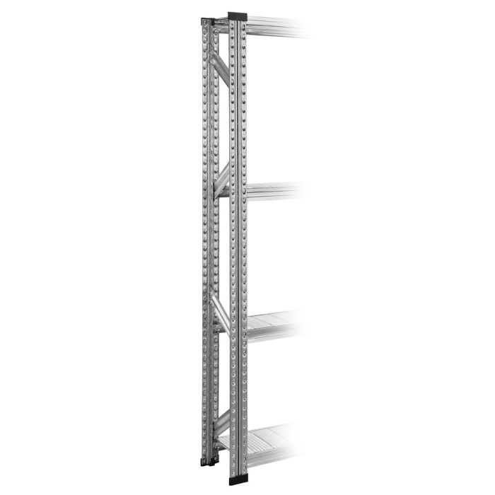 Echelle de rayonnage Galvastar galvanisée H.1708 x P.250 mm – Modèle claire-voie 1