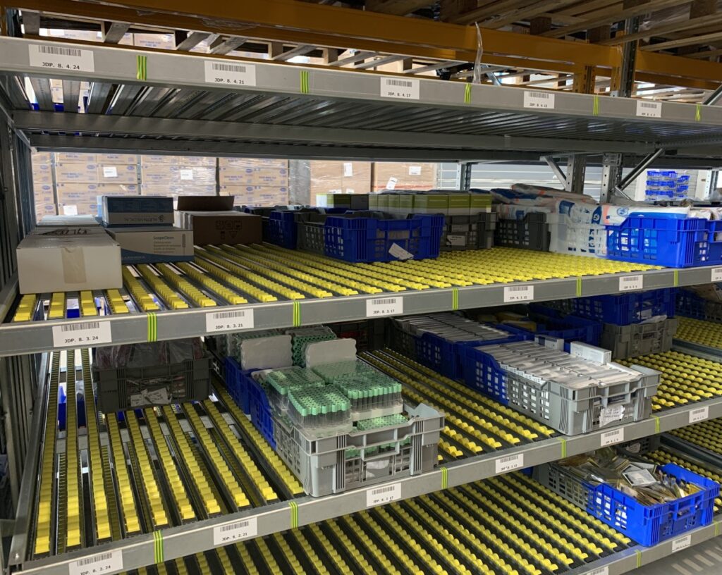 Rayonnage dynamique léger pour picking PRODYN+ – Système FIFO pour gain de temps et économie d&rsquo;espace 3