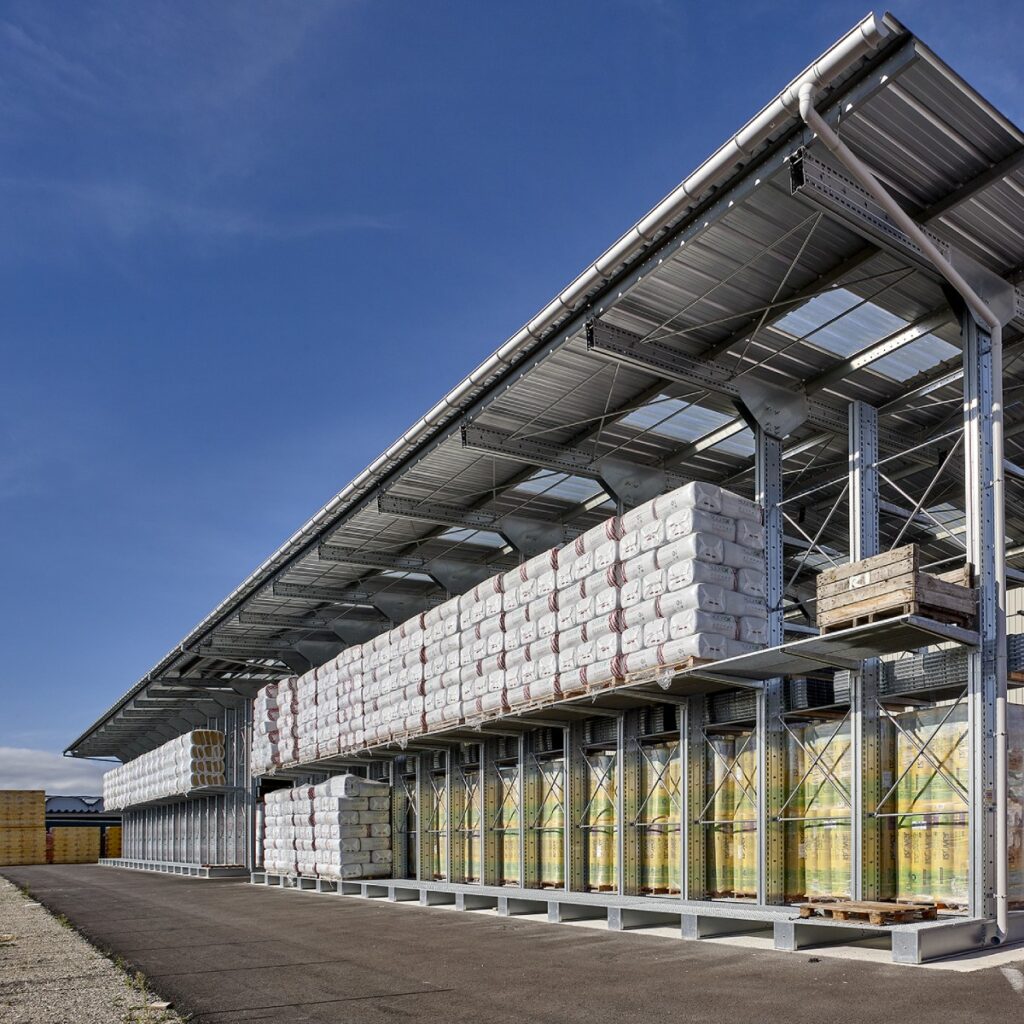 Rayonnage Cantilever pour extérieur Cantipro® – Stockage extérieur robuste, hauteur jusqu&rsquo;à 12 m, profondeur >2 m, certification VERITAS - Image 2