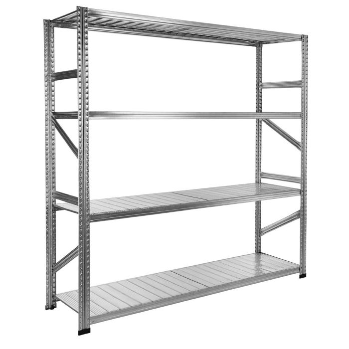 Rayonnage Galvastar L.1500 x P.700 mm Départ – Galvanisé – Charge 205 kg par tablette 1