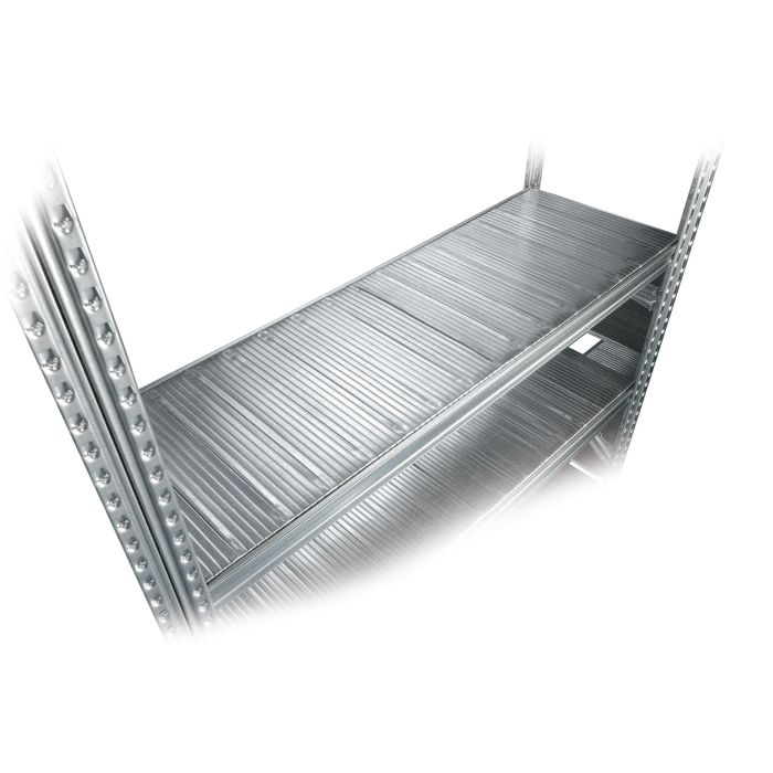 Tablette de rayonnage métallique Galvastar L.1050 x P.400 mm – Charge maxi 155 kg 1