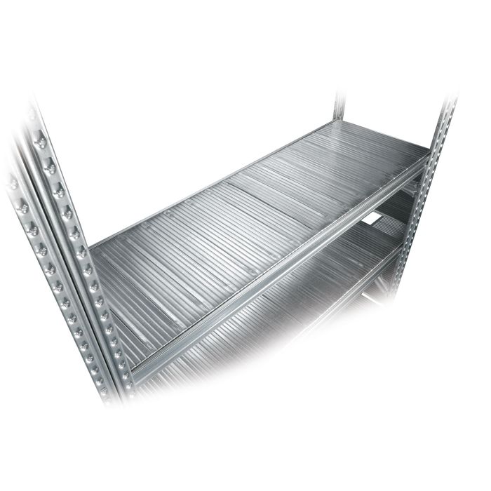 Tablette de rayonnage métallique Galvastar L.1200 x P.400 mm – charge 180 kg 1