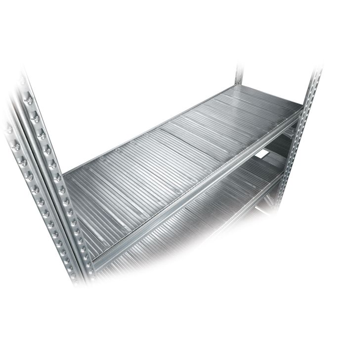 Tablette de rayonnage métallique Galvastar L.1200 x P.500 mm – charge 180 kg 1