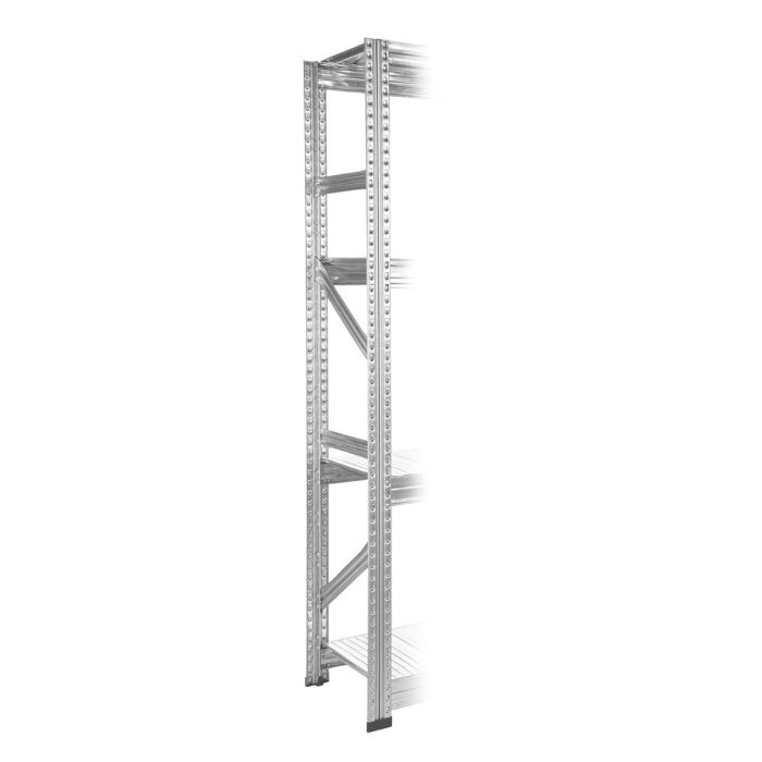 Echelle de rayonnage mi lourd GV3 galvanisée – H.3028 x P.500 mm – Charge maxi 3600 kg 1