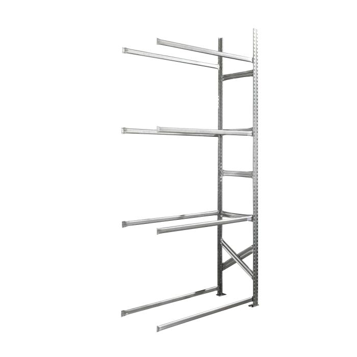 Rayonnage porte-pneus kit 4 niveaux P.400 – Échelle H. 2500 x P. 400 mm – Charge 120 kg par niveau 3
