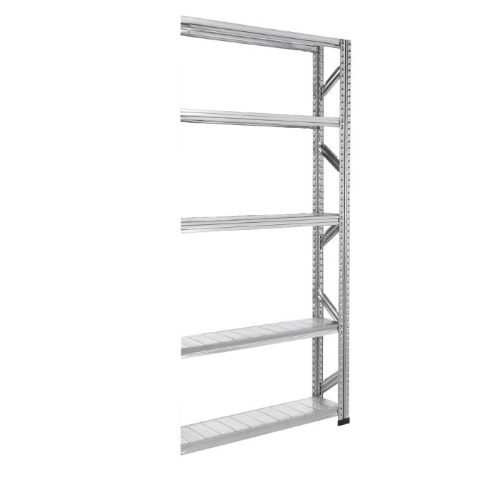 Rayonnage Galvastar L.900 x P.250 mm – Kit suivant 4 niveaux – Charge 130 kg par tablette 1