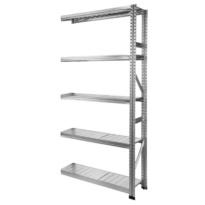 Rayonnage Galvastar L.1050 x P.600 x H.3028 mm – Kit 5 tablettes – Charge 155 kg/tablette 1