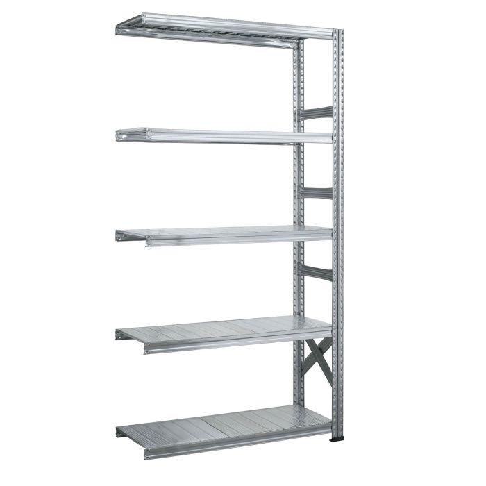 Rayonnage Galvastar L.1500 x P.500 x H.3028 mm – Kit avec 5 tablettes – Charge 205 kg par tablette 1