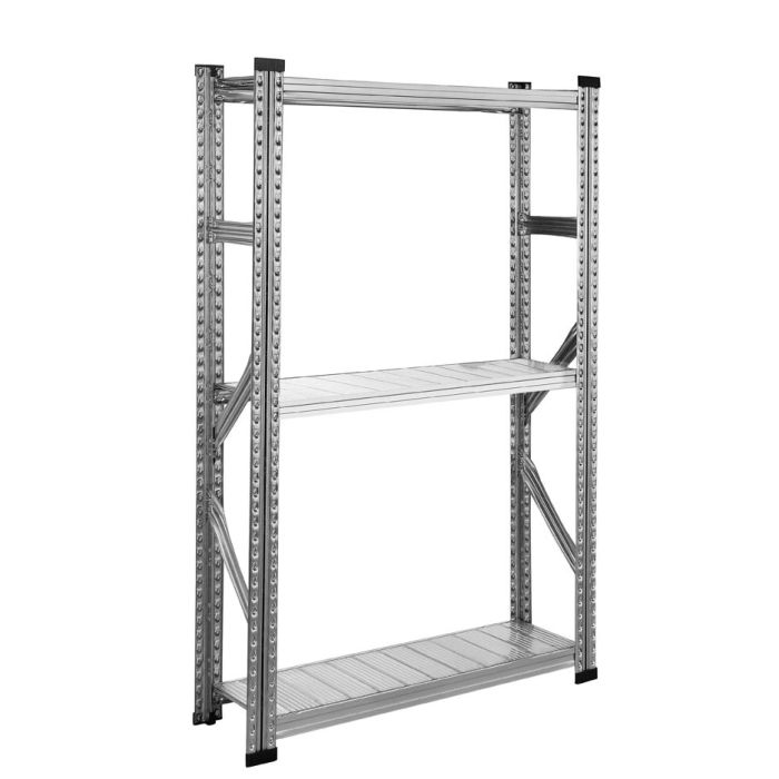Rayonnage GALVASTAR – 3 niveaux galvanisé L.1200 x P.320 x H.1576 mm – Charge 180 kg/tablette 1