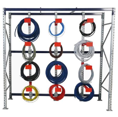 Rack cantilever modulaire CABLERACK® COURONNES pour couronnes de câbles – Hauteur 2050 mm, Profondeur 600 mm 1