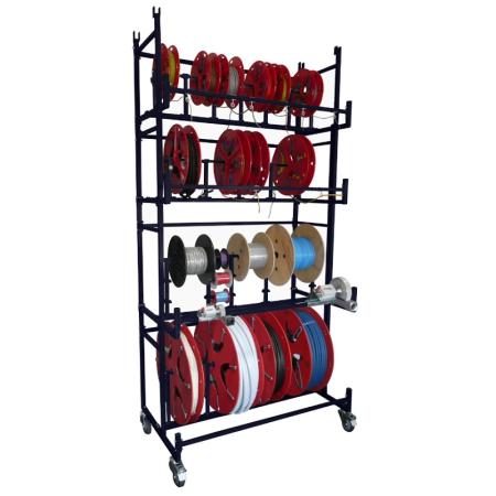 Rack distributeur de couronnes et bobines modulaire BOBI® – Système de stockage et déroulement configurable 1